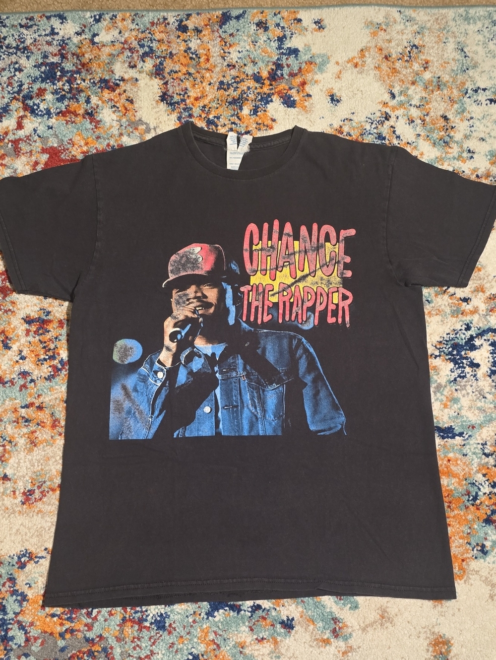 Chance The Rapper 2017 Spring Tour Graphic Rap Tee Black M